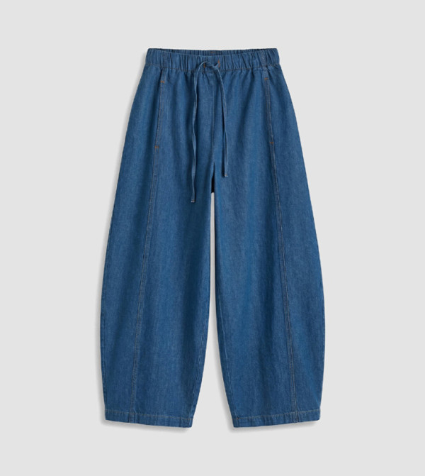 اٍل سي واي كيكي  ساق واسعة - نيلي  Wide Leg Jeans