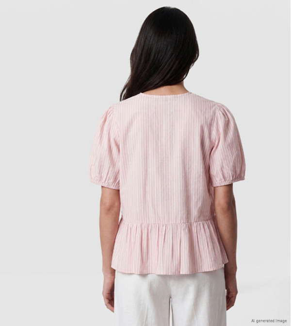 LC Waikiki  Casual Tops - Pink Casual Tops