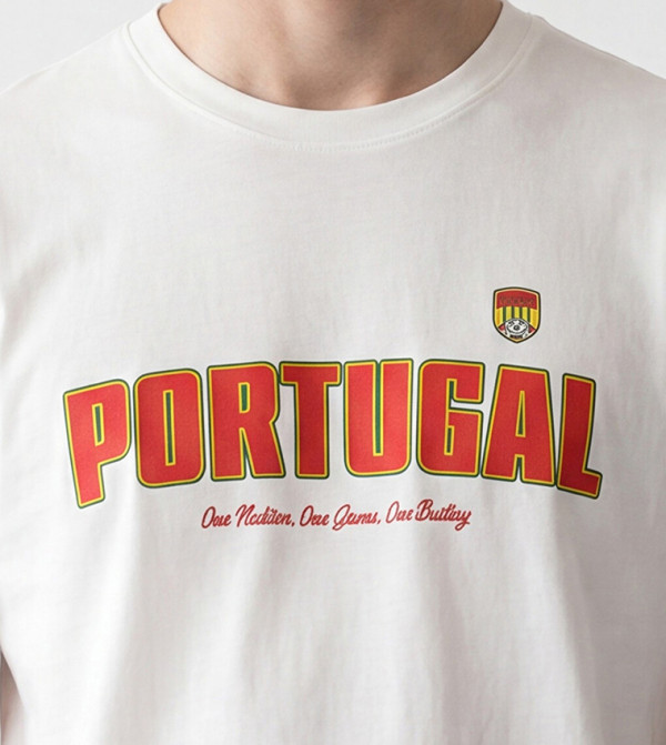 اٍل سي واي كيكي اٍل سي واي كيكي - أوف وايت  Round Neck T-Shirts