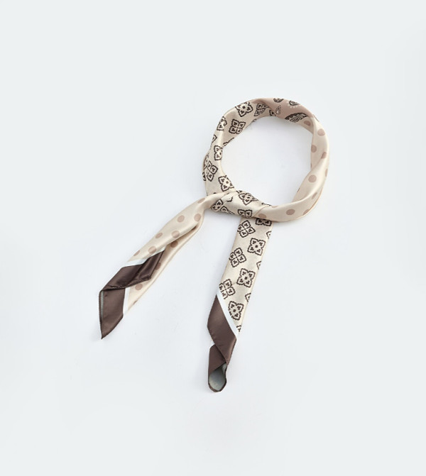 LC Waikiki Silk Scarves - Beige Silk Scarves