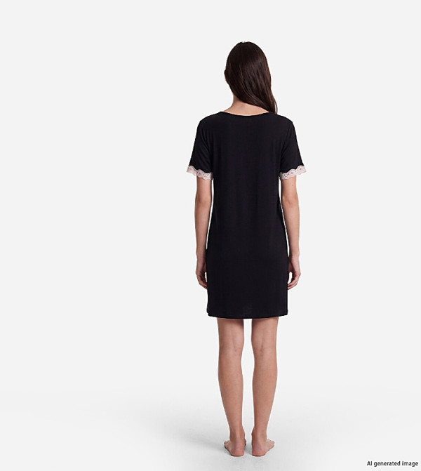 LC Waikiki  Night Dress & Gowns - BLACK Night Dress & Gowns