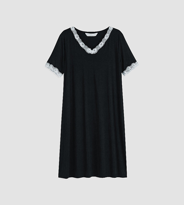 LC Waikiki  Night Dress & Gowns - BLACK Night Dress & Gowns