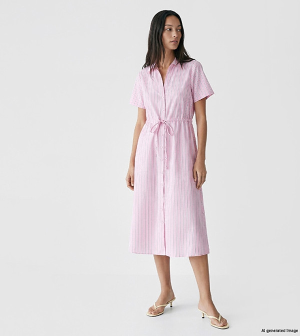 LC Waikiki  Shirt & T-Shirt Dresses - Pink Shirt & T-Shirt Dresses