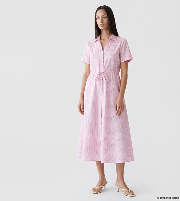 LC Waikiki  Shirt & T-Shirt Dresses - Pink Shirt & T-Shirt Dresses