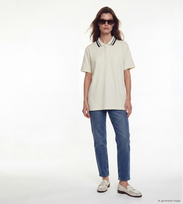 LC Waikiki  T-Shirts - Beige Polo T-shirts