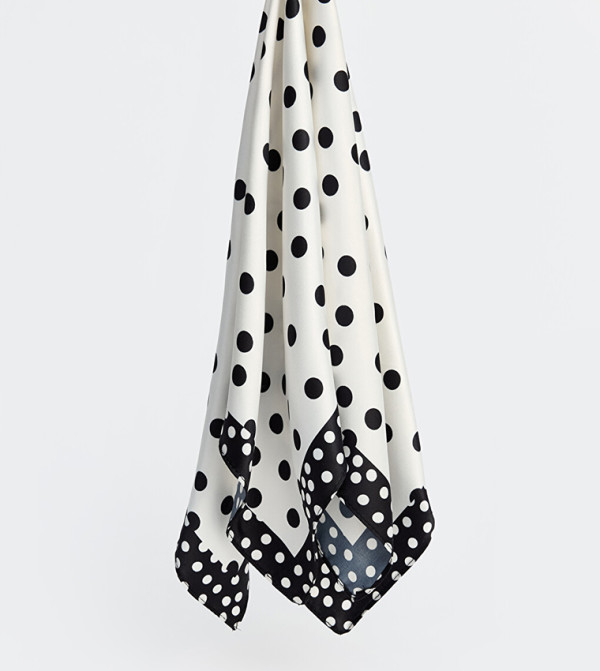 LC Waikiki Silk Scarves - Off White Silk Scarves