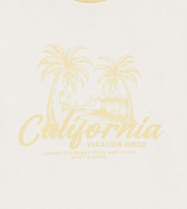 LC Waikiki  Sets - Cream T-shirts & Bottoms
