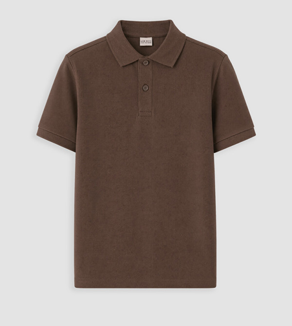 LC Waikiki  Topwear - Brown T-Shirts