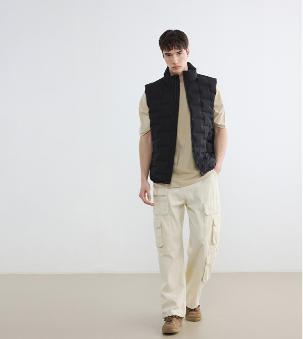 اٍل سي واي كيكي  جاكيتات منفوخة  - أسود Puffer Jackets