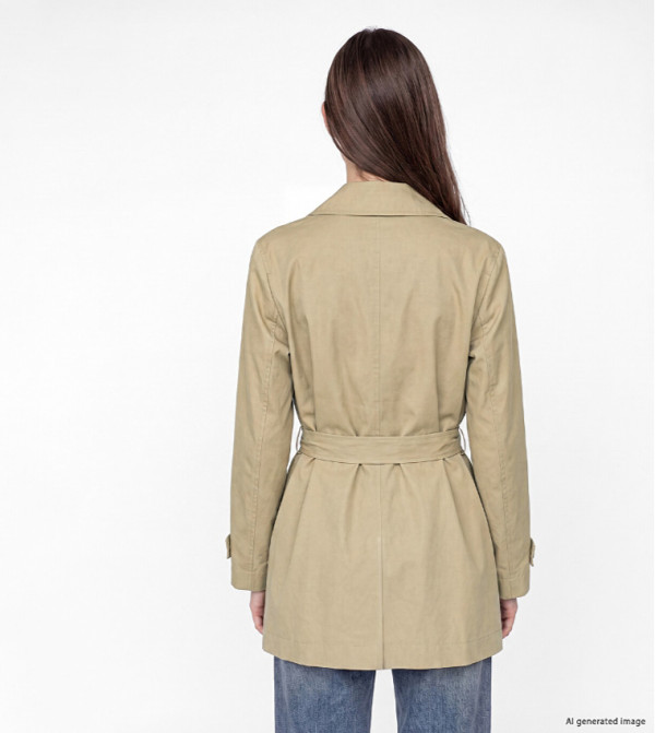 LC Waikiki  Jackets & Coats - Beige Overcoats