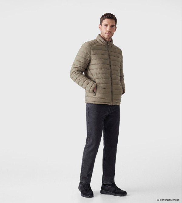 LC Waikiki Puffer Jackets - Khaki Puffer Jackets