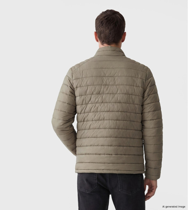 LC Waikiki Puffer Jackets - Khaki Puffer Jackets