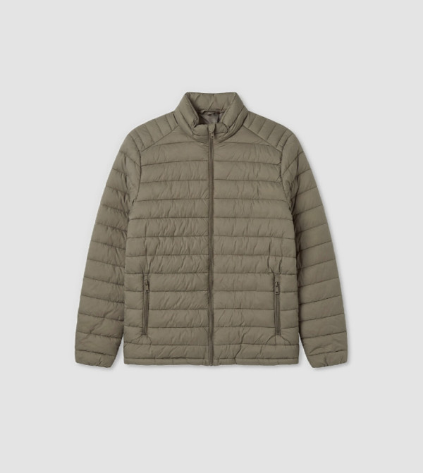 LC Waikiki Puffer Jackets - Khaki Puffer Jackets
