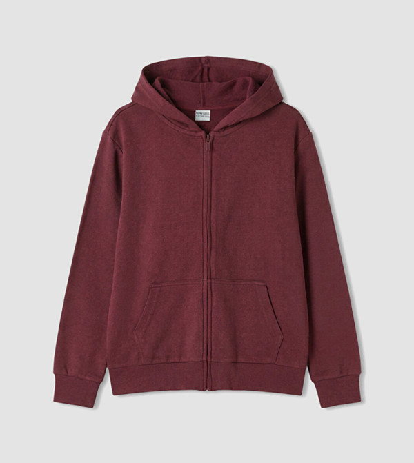LC Waikiki  Hoodies - Burgundy Hoodies