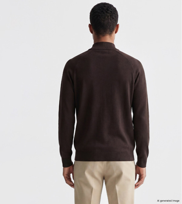 اٍل سي واي كيكي  سترات بياقة السلحفاة  - بني  Turtle neck Sweaters