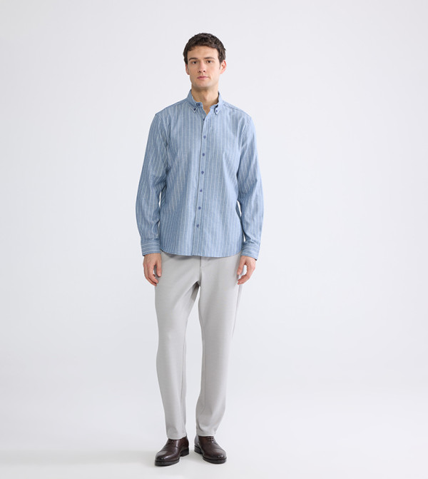 LC Waikiki  Shirts - Blue Long Sleeves