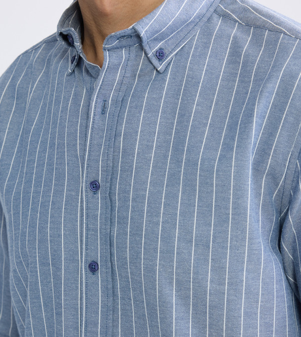 LC Waikiki  Shirts - Blue Long Sleeves