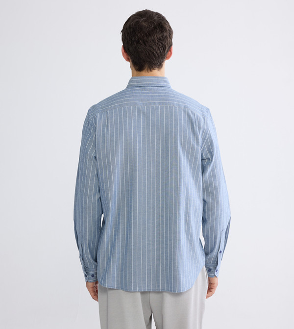 LC Waikiki  Shirts - Blue Long Sleeves