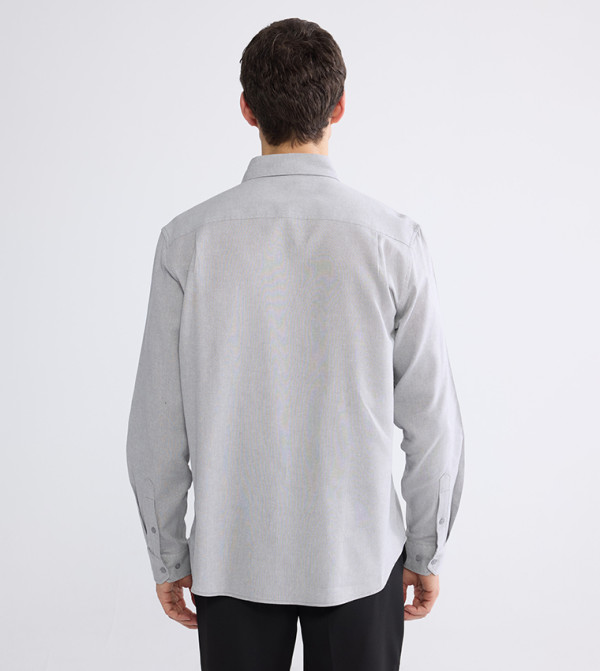 اٍل سي واي كيكي قمصان - رمادي Long Sleeves