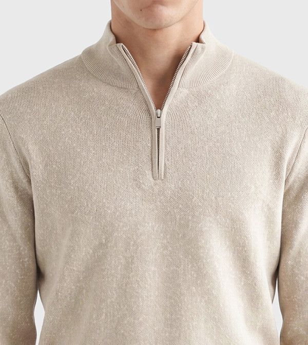 LC Waikiki  Sweaters & Cardigans - Beige Turtle neck Sweaters