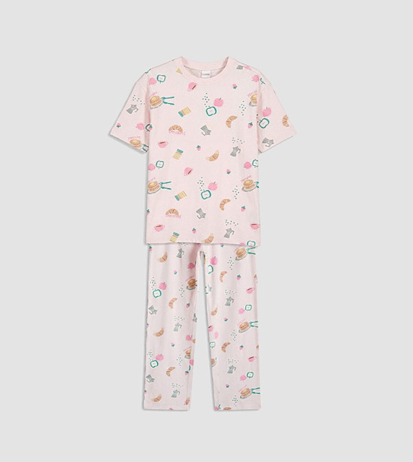 LC Waikiki  Top & Pyjama Sets - Pink Top & Pyjama Sets