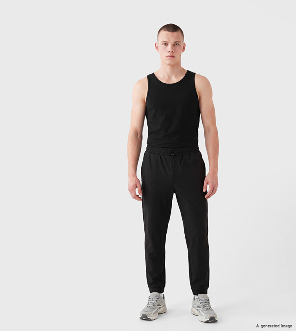 LC Waikiki  Track Pants & Joggers - BLACK Track Pants & Joggers