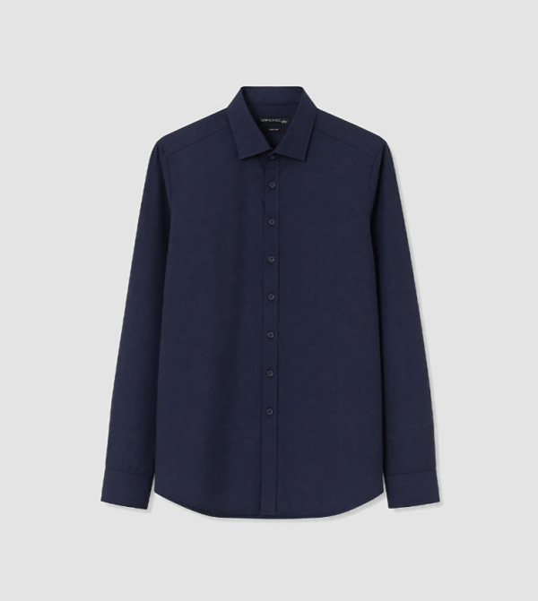 LC Waikiki  Formal Shirts - Navy Long Sleeves