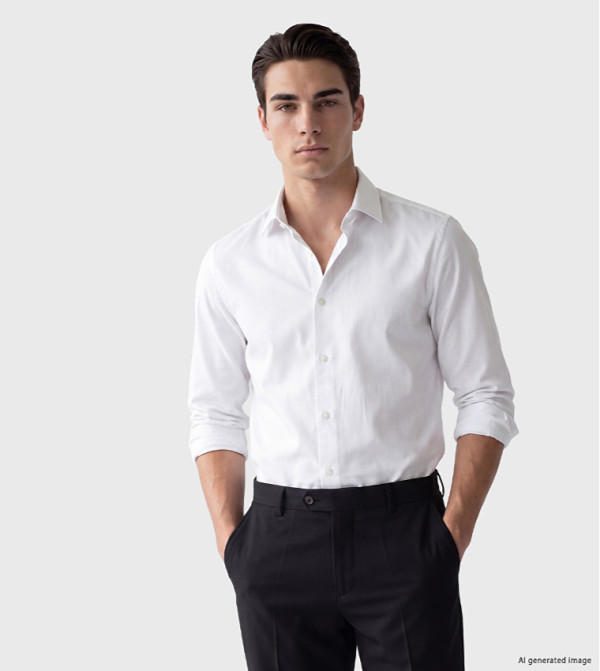LC Waikiki  Formal Shirts - White Long Sleeves