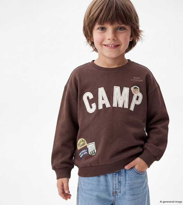 LC Waikiki  Sweatshirts - Brown Sweatshirts