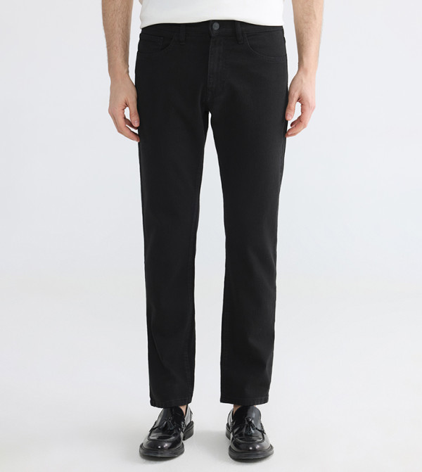 اٍل سي واي كيكي  جينزات قصة مستقيمة - أسود Straight Jeans
