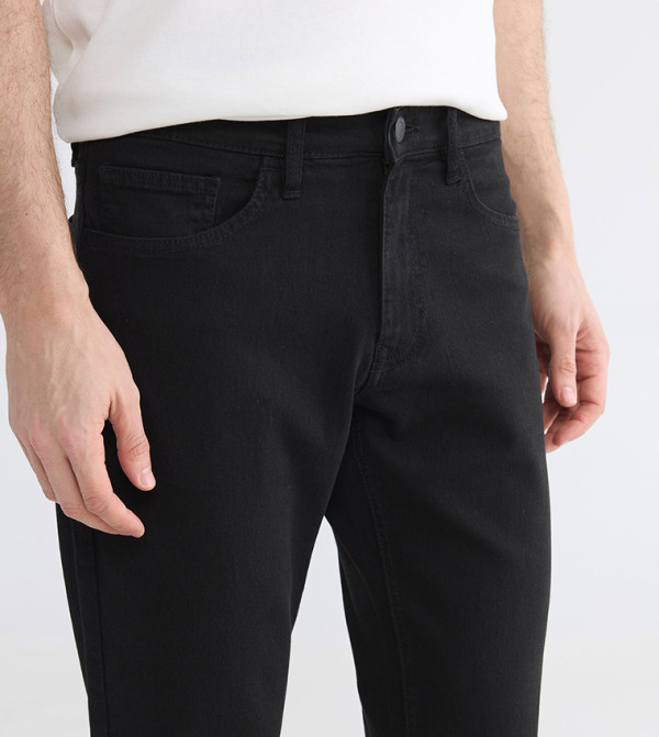 اٍل سي واي كيكي  جينزات قصة مستقيمة - أسود Straight Jeans