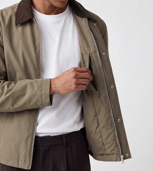 LC Waikiki  Casual Jackets - Beige Casual Jackets