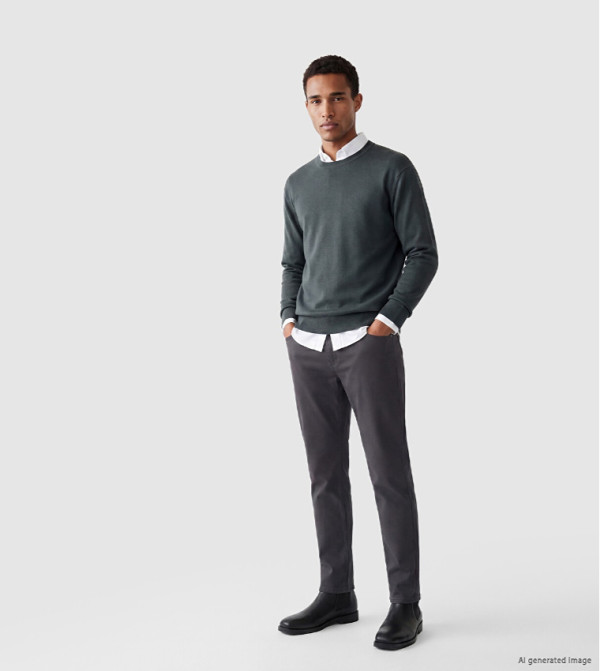 اٍل سي واي كيكي  سترات بياقة دائرية - أزرق مخضر  Round Neck Sweaters