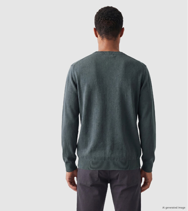 اٍل سي واي كيكي  سترات بياقة دائرية - أزرق مخضر  Round Neck Sweaters