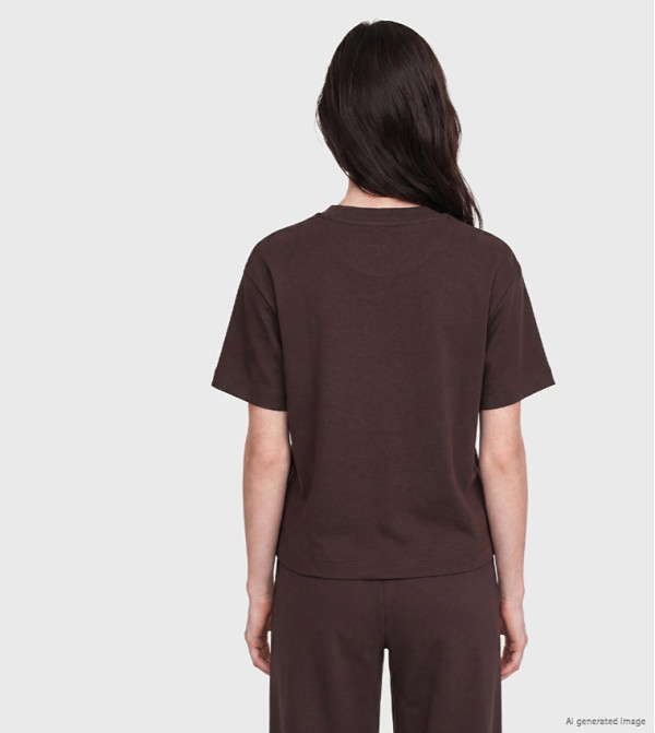 اٍل سي واي كيكي  تيشيرتات كاجوال - بني  Short Sleeve T-Shirts