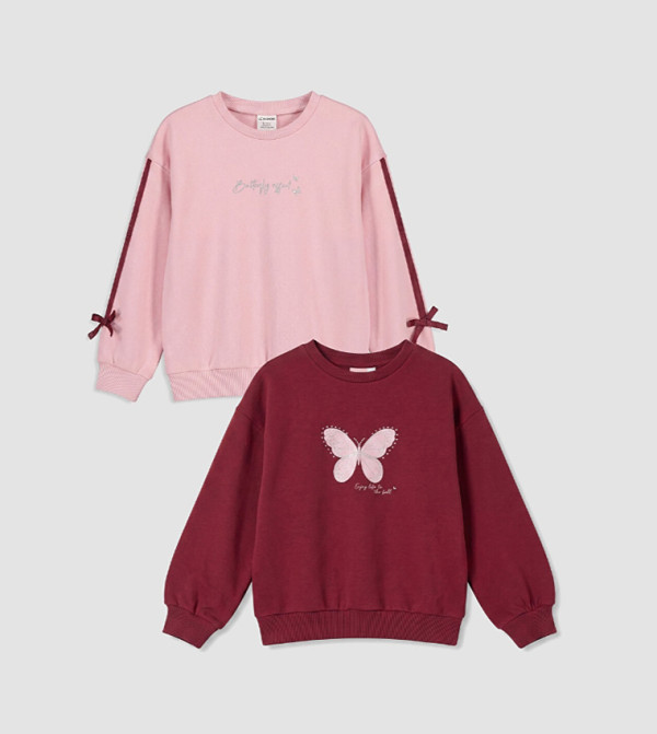 LC Waikiki  Winterwear & Outerwear - Burgundy Sweatshirts