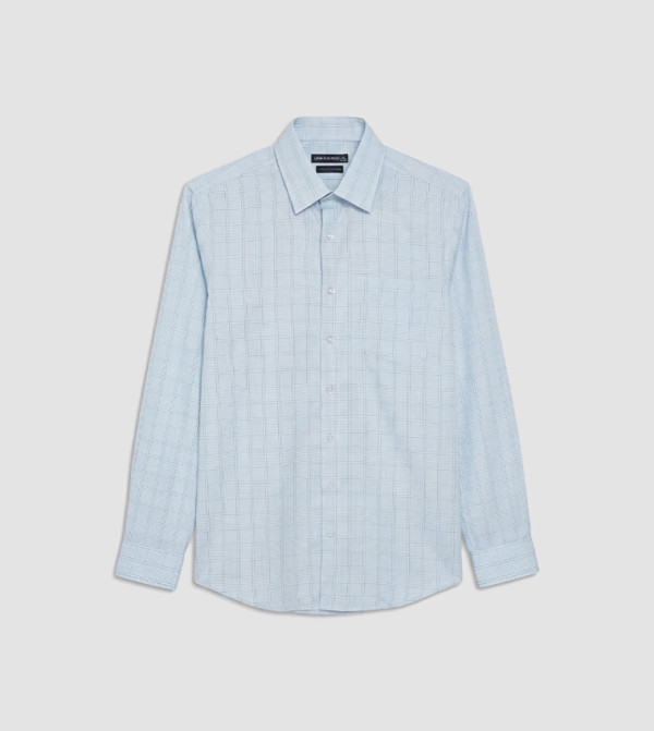 اٍل سي واي كيكي heritage-tartan - أزرق فاتح Long Sleeves