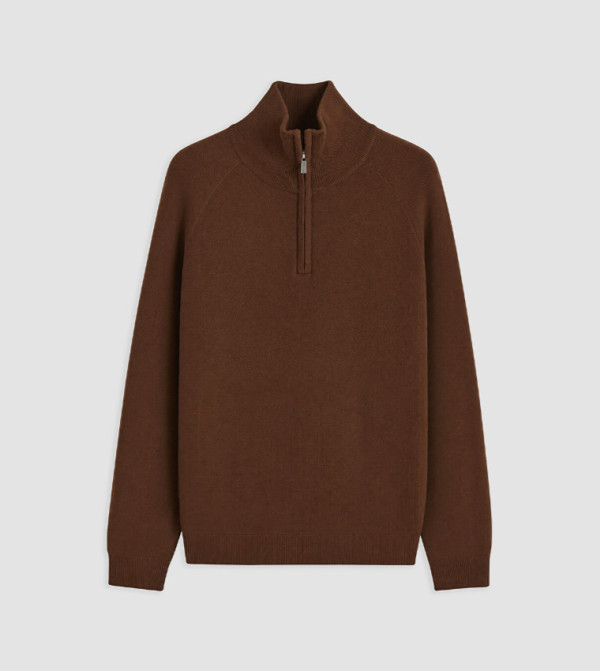اٍل سي واي كيكي  سترات و كارديغانات  - بني  Turtle neck Sweaters