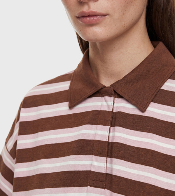 LC Waikiki  Polo T-Shirts - Brown Polo T-shirts