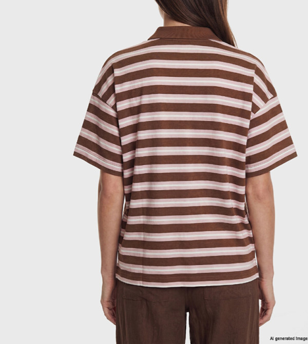 LC Waikiki  Polo T-Shirts - Brown Polo T-shirts