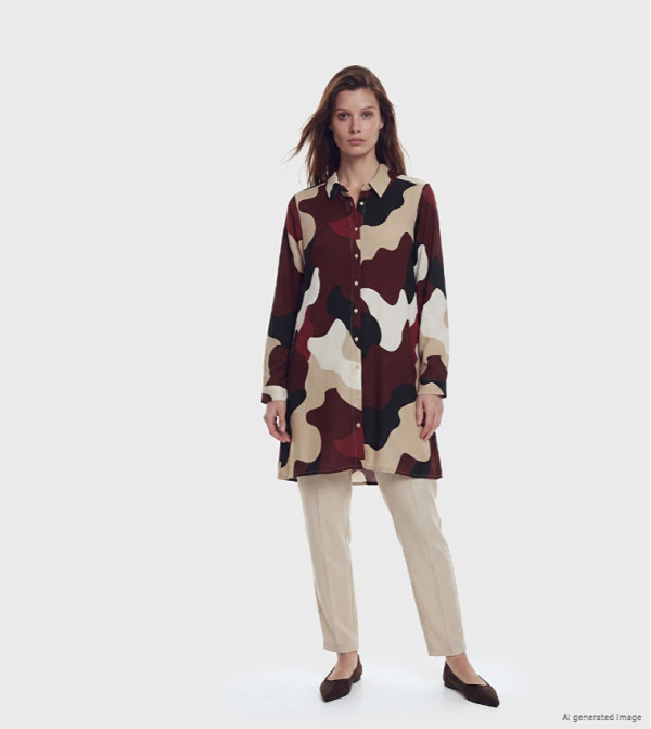 LC Waikiki  Tunics - Burgundy Tunics