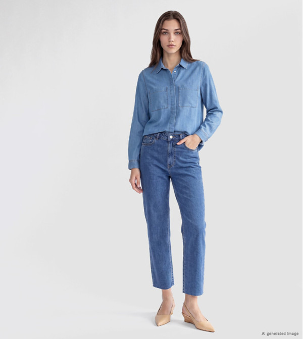 اٍل سي واي كيكي  جينز مستقيم - أزرق Straight Jeans