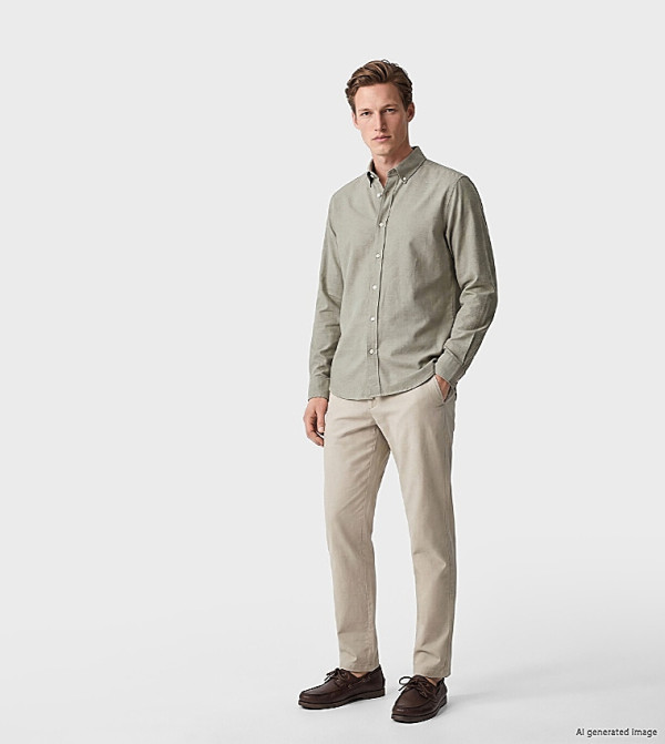 LC Waikiki  Casual Shirts - Khaki Long Sleeves
