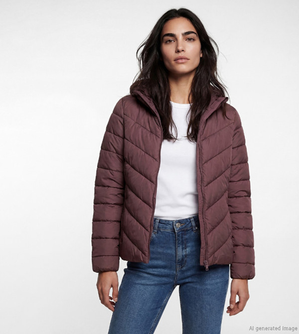 LC Waikiki  Puffer & Quilted Jackets - Purple Puffer & Quilted Jackets