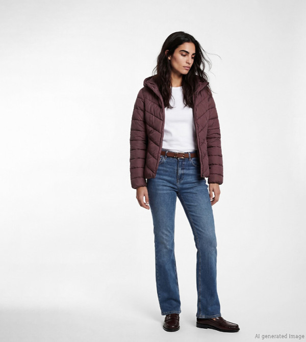 LC Waikiki  Puffer & Quilted Jackets - Purple Puffer & Quilted Jackets