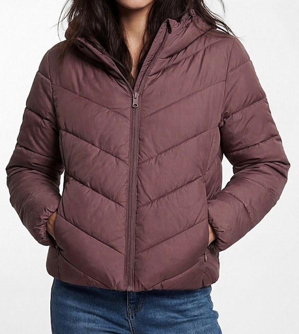 LC Waikiki  Puffer & Quilted Jackets - Purple Puffer & Quilted Jackets
