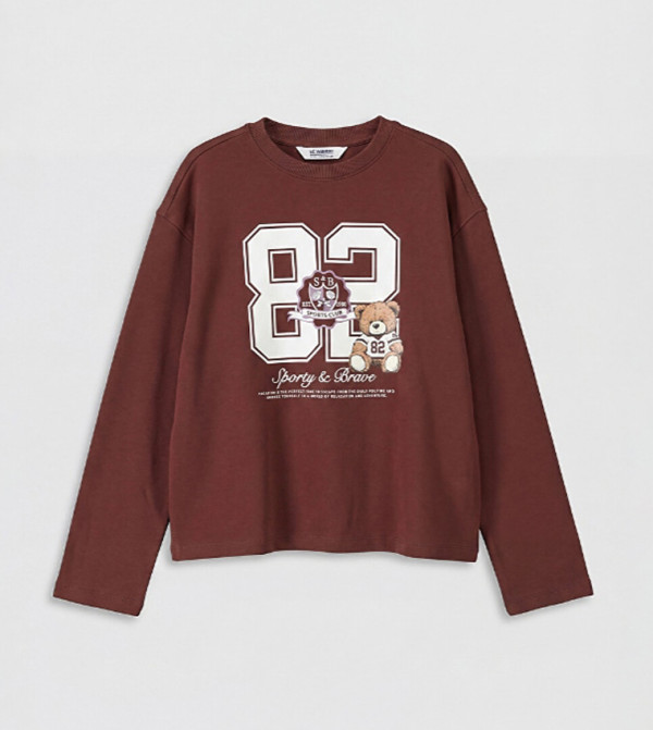 LC Waikiki  Sweatshirts - Brown Sweatshirts