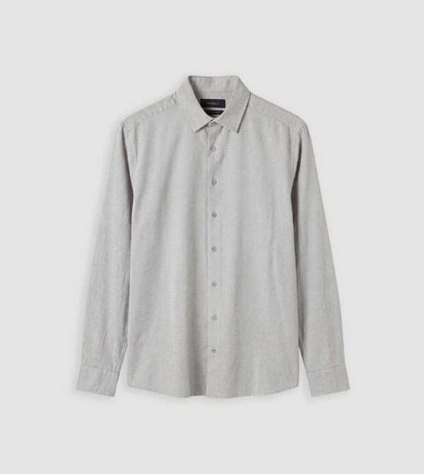 LC Waikiki  Formal Shirts - Grey Long Sleeves