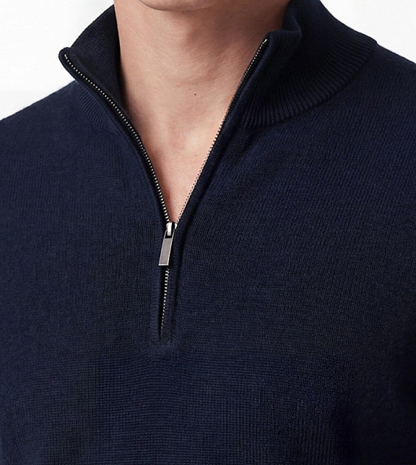 LC Waikiki  Sweaters & Cardigans - Navy Turtle neck Sweaters