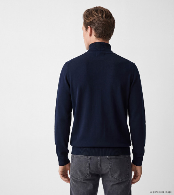 LC Waikiki  Sweaters & Cardigans - Navy Turtle neck Sweaters